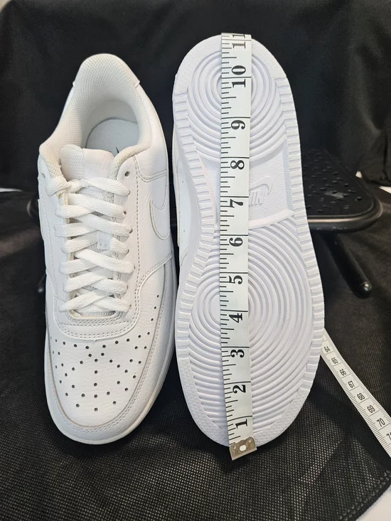 Nike Court Vision Low Triple White Men's 8.5 VERIFIED AUTHENTIC NWOB - Picture 11 of 16